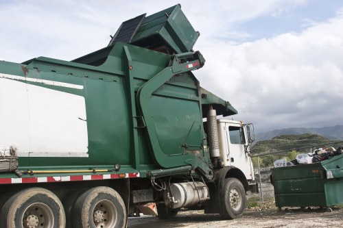 Recycling and waste separation at a Rubbish Junk facility