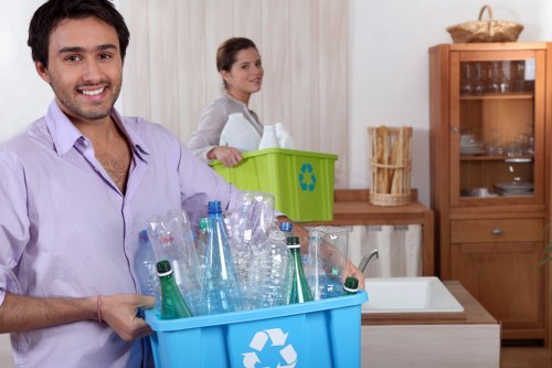 Waste sorting and responsible disposal for recycling and rubbish service