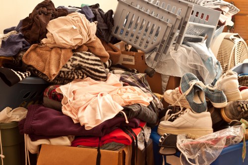 Collection of recyclable waste materials from a local property
