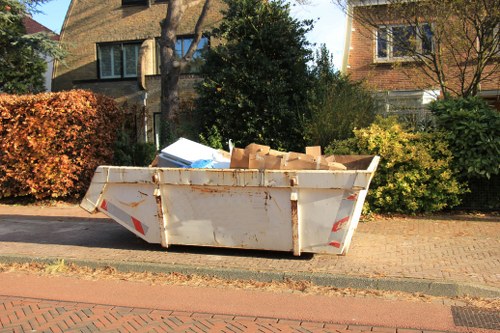 Local clearance service helping with a full property emptying job